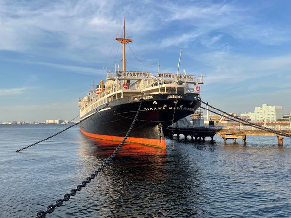 日本・神奈川県「横浜・中華街と山下公園」の写真：氷川丸