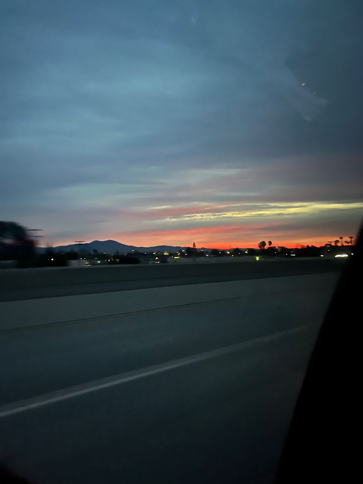 アメリカから日本に帰る日の朝の写真

