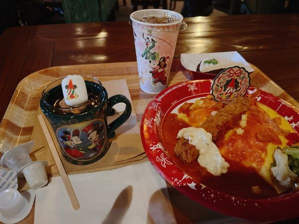 日本・千葉県「東京ディズニーランドの旅」の写真：ごはん