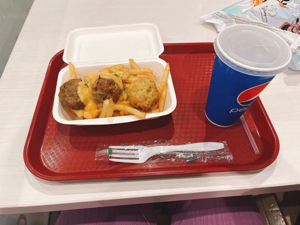 日本・千葉県「東京ディズニーランド」の写真：9/7 イクスピアリ内フードコートで食べ...