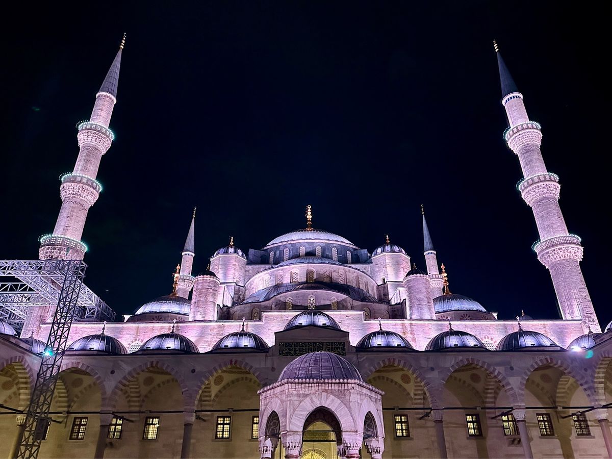 夜のブルーモスク