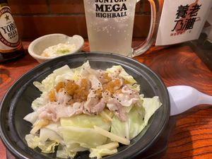 タンメン、半チャーハン、餃子🍜
帰宅時に養老の滝🍺
