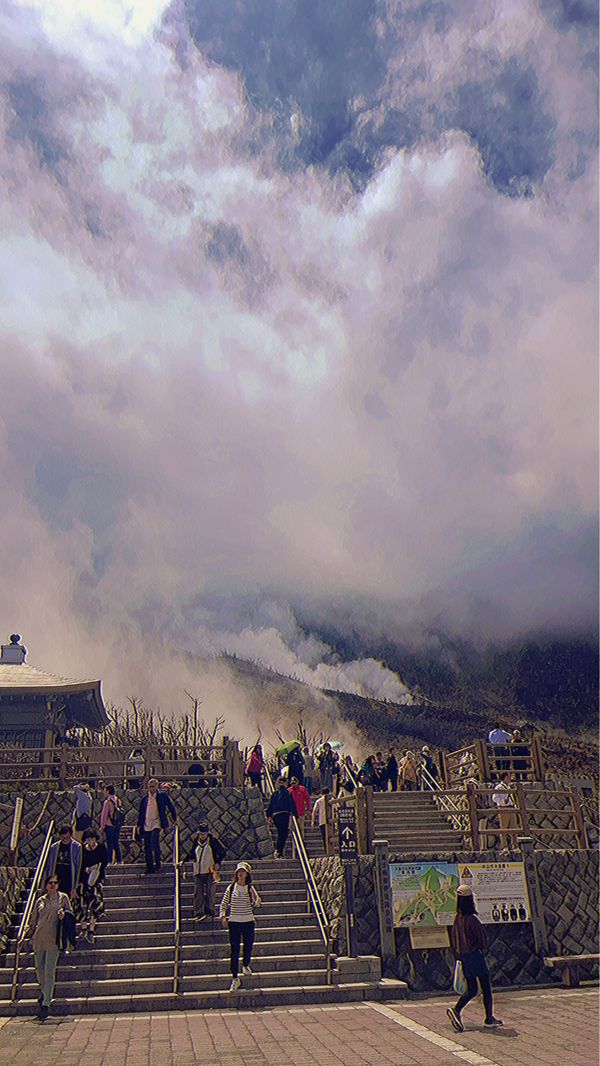 日本・箱根「箱根日帰り旅」の写真：大涌谷