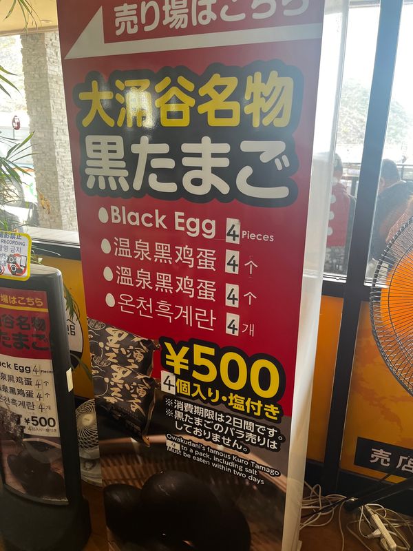 日本・箱根「箱根日帰り旅」の写真：黒たまご🥚◼️