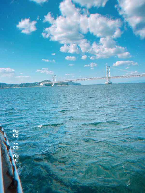 日本・淡路島「兵庫県旅行」の写真：渦潮クルーズ＆足湯