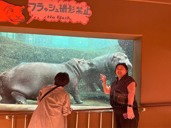 日本・北海道「家族旅2023 北海道」の写真：旭山動物園のカバちゃんが1番アクティブ☝️