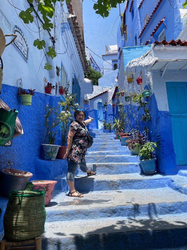 モロッコ・Morocco「友旅2023 with まちゃみ In モロッコ」の写真：青い街シャウエン
本当にどこを撮っても絵...