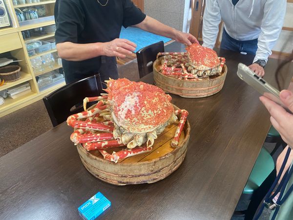 日本・稲取温泉「アクシー社員旅行」の写真：高足ガニのボイル後とても美味しかったです。