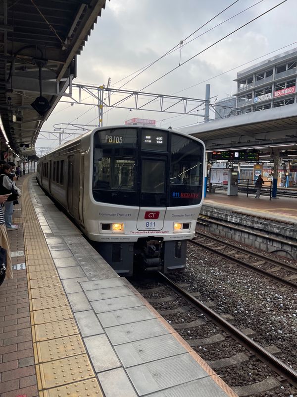日本・熊本県「熊本遠征」の写真：鉄道を乗り継いで移動