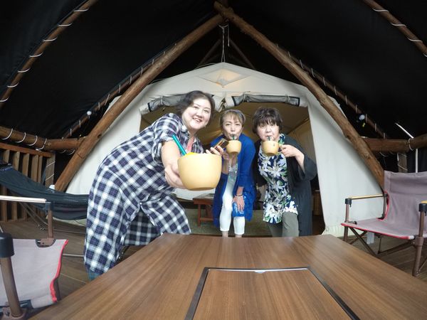 日本・伊豆「家族旅2019 静岡」の写真：グランピングが流行っているという事で
体...
