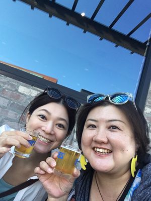 サンタモニカビーチのサンセット
からのービール🍻