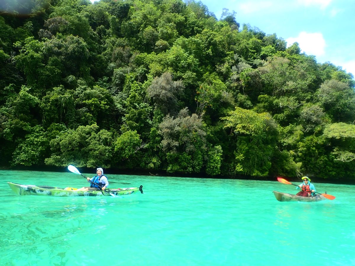 お休み合わせてカヤックへ
お天気最高すぎて、日焼けやばかったし