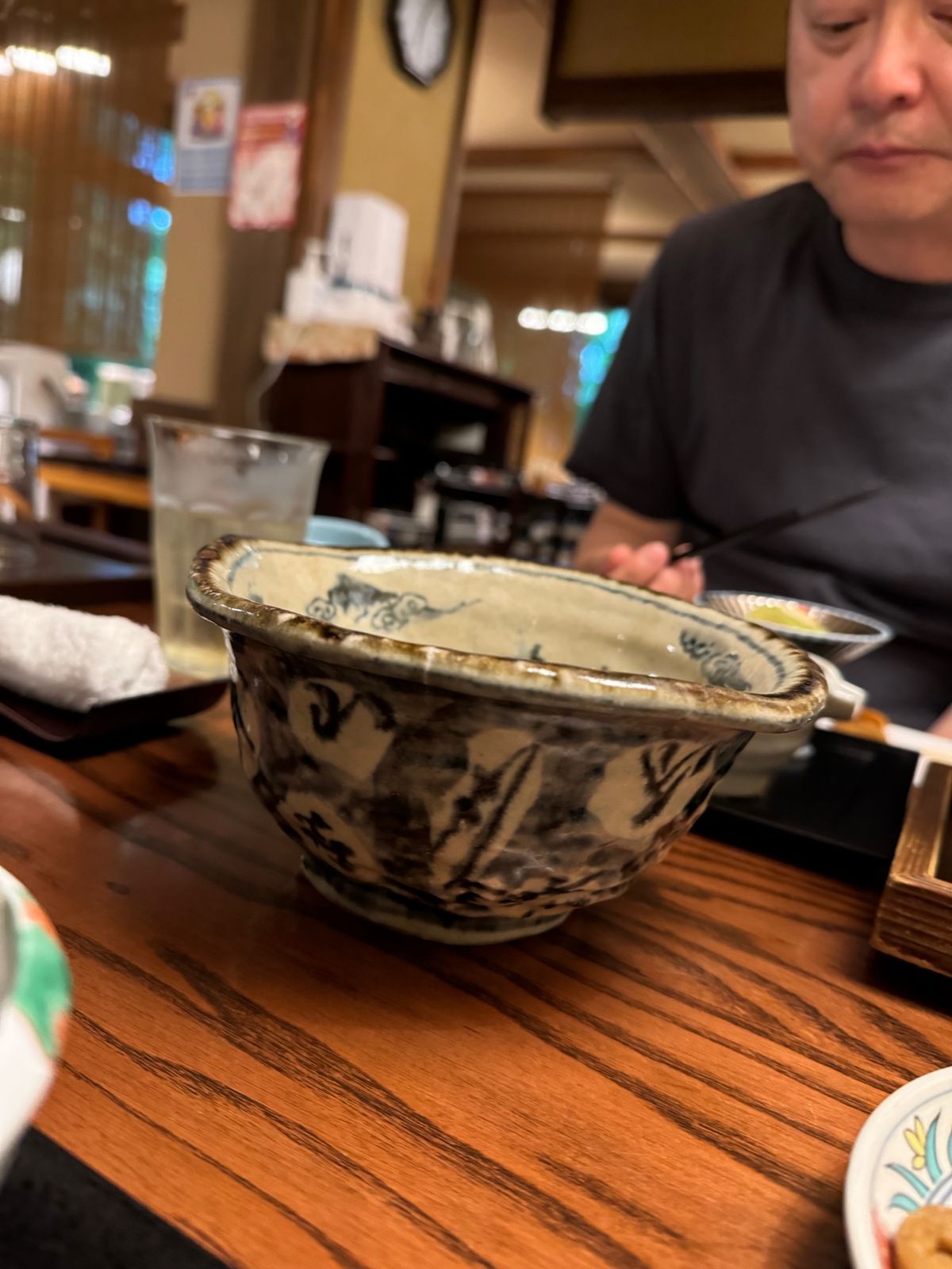 お煮しめ　器もかわいい☺️
山女の塩焼
天麩羅