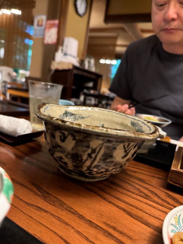 日本・熊本県「黒川温泉」の写真：お煮しめ　器もかわいい☺️
山女の塩焼
天麩羅