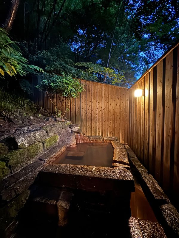 日本・熊本県「黒川温泉」の写真：家族風呂【竹の湯】
無料なの嬉しい
