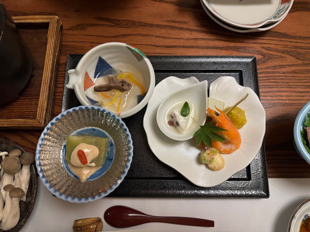 夕食
豊後牛の鍋、8寸、豊後牛ローストビーフ
