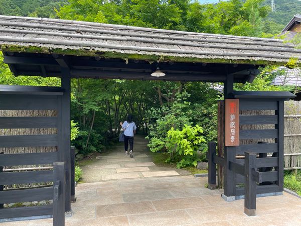 日本・神奈川県「あじさい電車と箱根温泉」の写真：ランチの後は箱根湯本駅から無料の送迎バス...