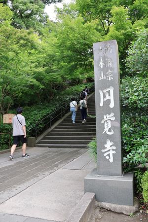 北鎌倉駅を降りて先ずは円覚寺へ