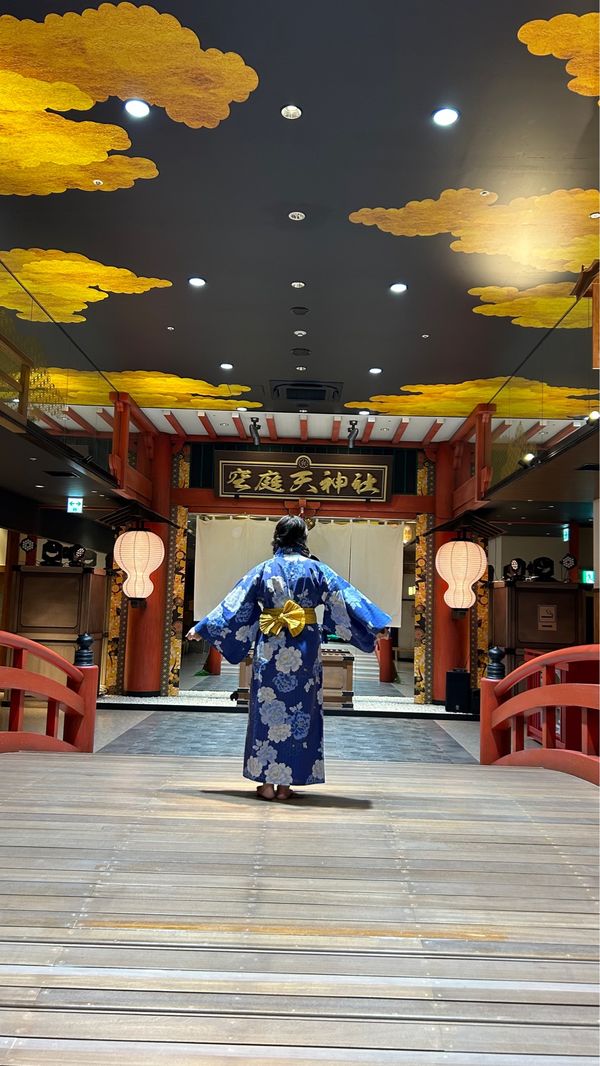 日本・大阪府「なにわに染まるで〜🐙」の写真：旅の締めは空庭温泉へ♨️