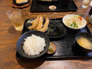 たかなべギョーザで、ランチ。今まで食べたことのない食感の餃子でした。最高に...