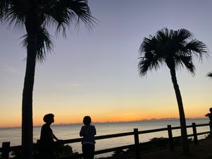 奄美市大浜海岸の夕焼け