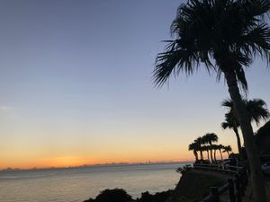 奄美市大浜海岸の夕焼け