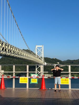 関門自動車道を通り九州入り。お盆で5kmの渋滞💦関門トンネルは更に酷い渋滞...