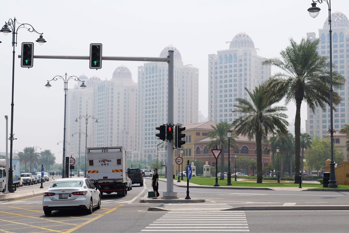 ドーハの北の方