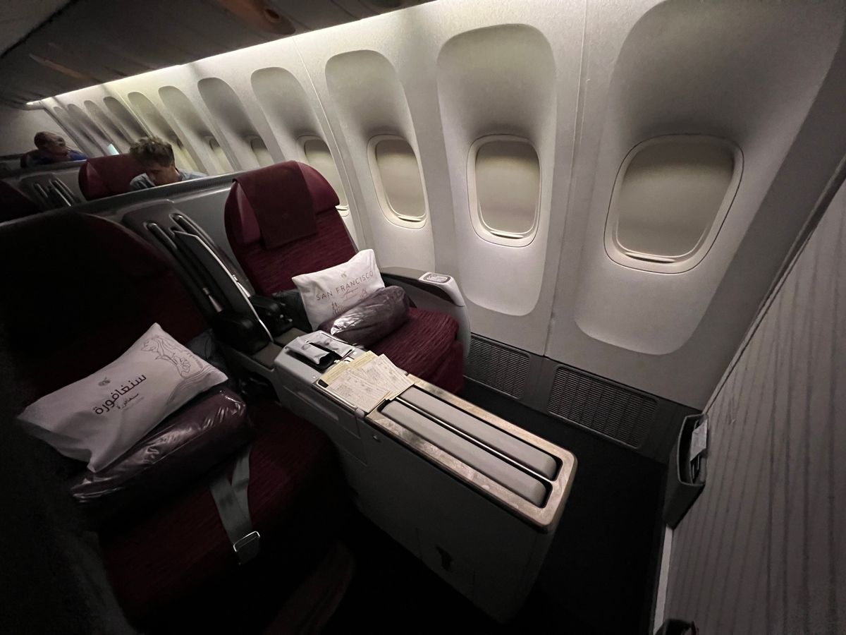 機材変更で残念なビジネスクラス
