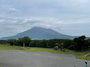 仙巌園と「むじゃき」の白くま