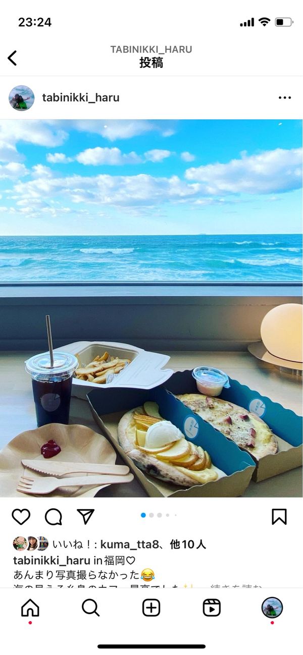 日本・福岡「福岡」の写真：福岡の海の見えるカフェ☕️