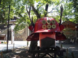 眞田神社⛩️
若かりし頃の幸村像と大兜