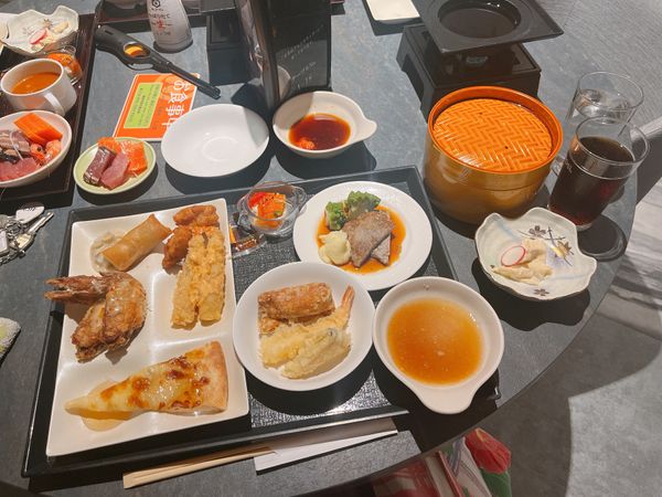 日本・青森県「東北家族旅行」の写真：鬼怒川観光ホテル 夜ご飯 朝ごはん