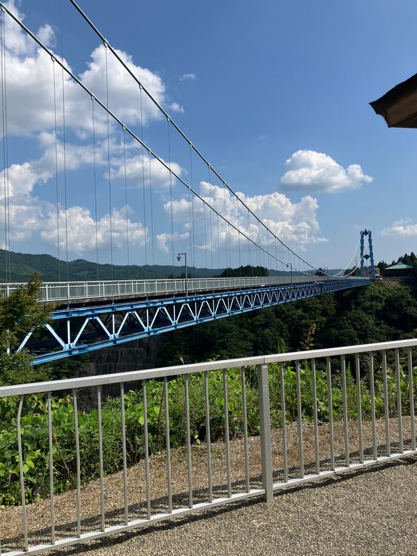 日本・長野県「北関東制覇の旅」の写真：龍神大吊橋