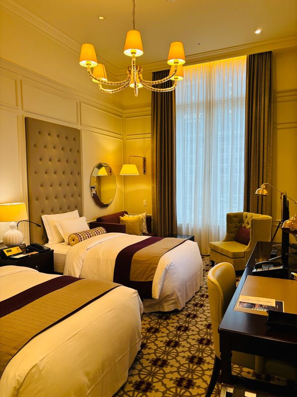 日本・東京「東京ステーションホテル」の写真：夜の駅舎も独り占め