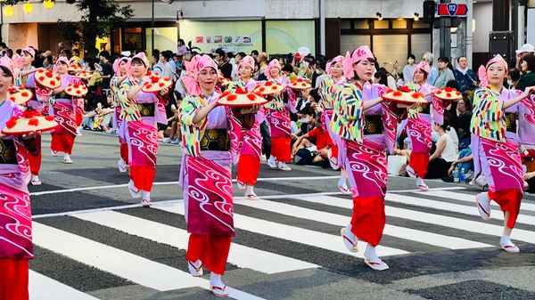日本・山形「山形「花笠祭り」」の写真