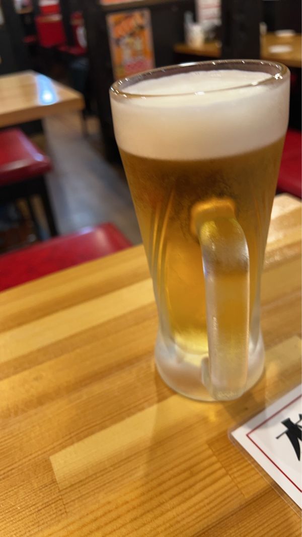 日本・神奈川県「東京と」の写真：昼間からビールと豆大福
