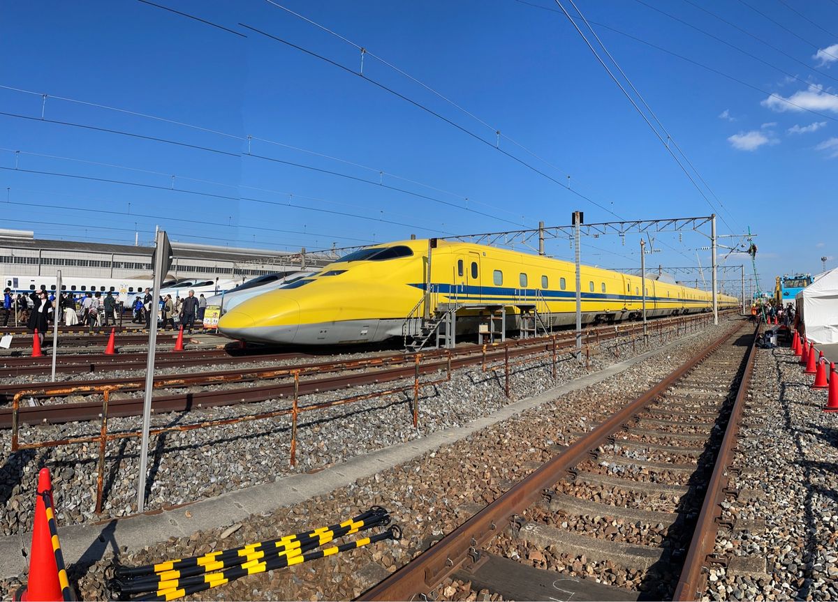 線路を歩くスタイル