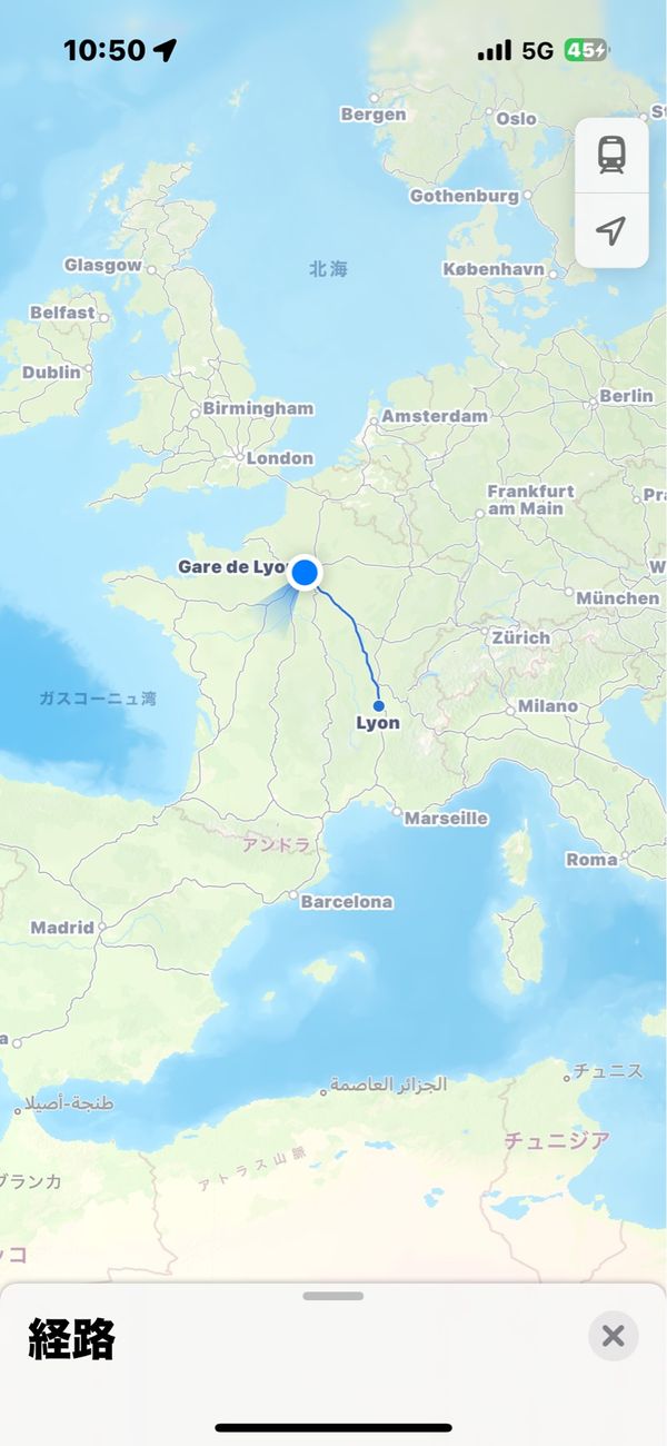 フランス・パリ「フランス🇫🇷   パリ・リヨン編」の写真：パリからリヨンへ
フランス🇫🇷の車窓をお...