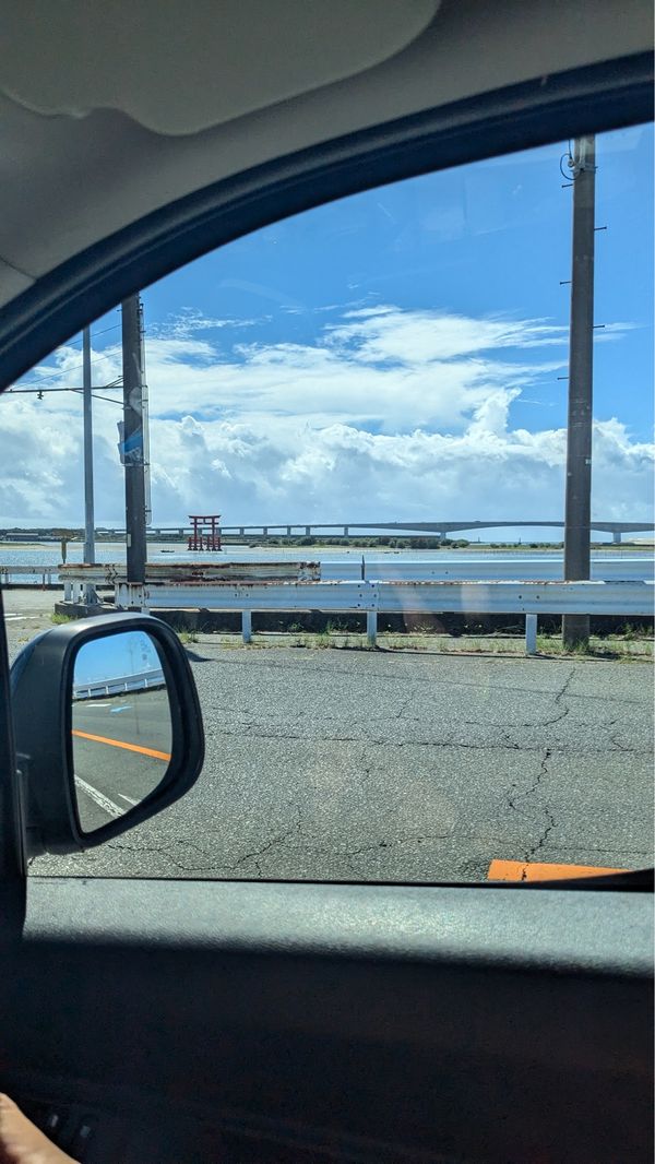 日本・静岡県「浜松旅行」の写真：弁天島を車から眺め、うなぎパイファクトリ...