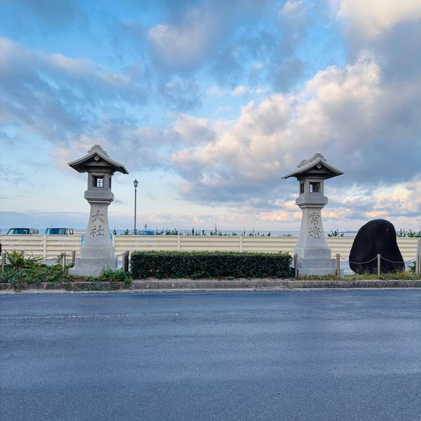 日本・島根県「出雲大社＆鬼太郎」の写真：「カミサマここ通ったんかー」て想いを馳せ...