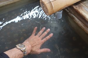 鳴子温泉にも立ち寄りました。温泉旅館でのんびりと。