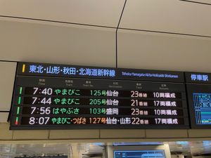 先ずは東京駅からはやぶさに乗ってくりこま高原駅へ