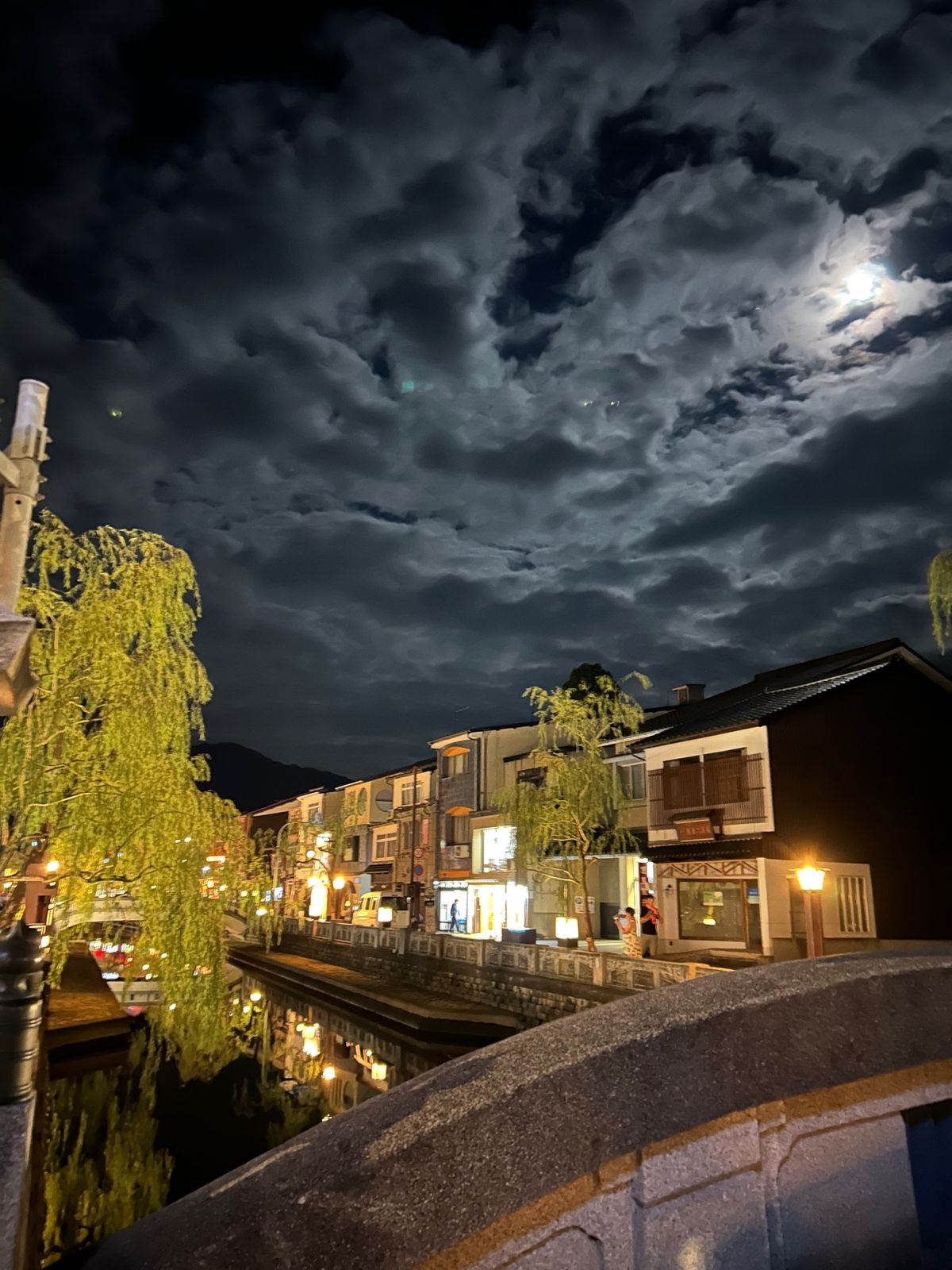 城崎温泉の温泉街の景色
どの時間帯も綺麗で違う景色が楽しめて、歩くの楽しかったな