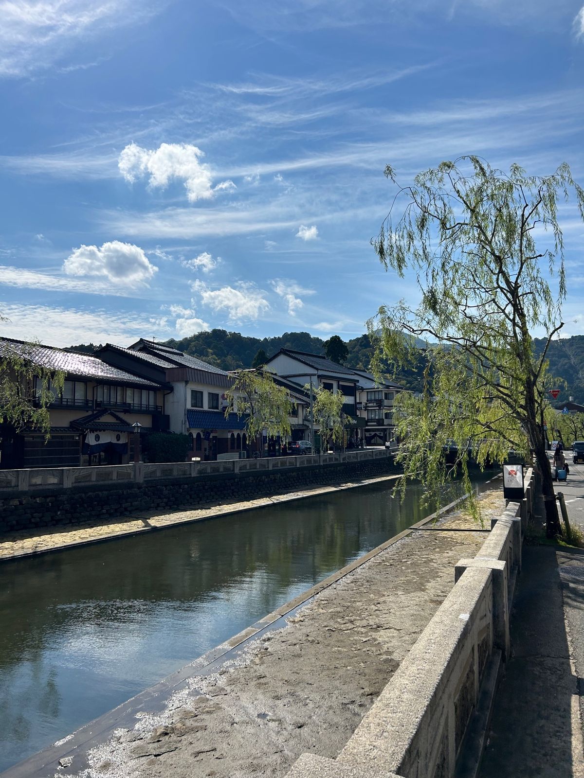 城崎温泉の温泉街の景色
どの時間帯も綺麗で違う景色が楽しめて、歩くの楽しかったな