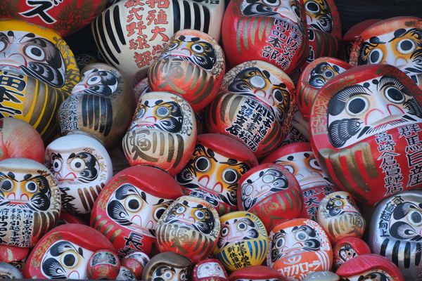 日本・群馬県「群馬秋旅」の写真：少林山達磨寺の達磨さん達