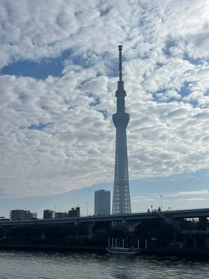 浅草寺と東京スカイツリーです