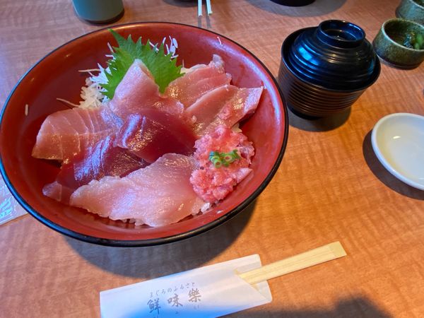 日本・神奈川県「三浦半島サイクリング」の写真：三崎港　鮮味樂