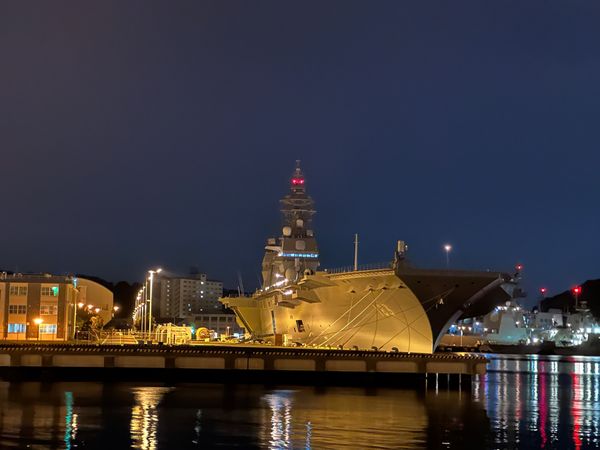 日本・神奈川県「横須賀ナイトドライブ」の写真：ヴェルニー公園