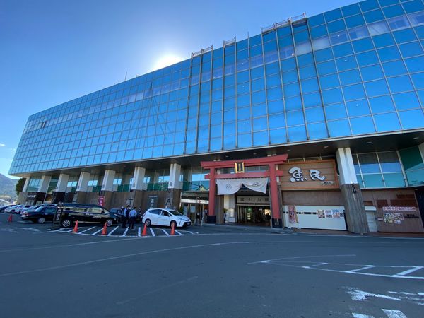 日本・山梨県「山中湖ゆるキャン旅」の写真：富士山駅
